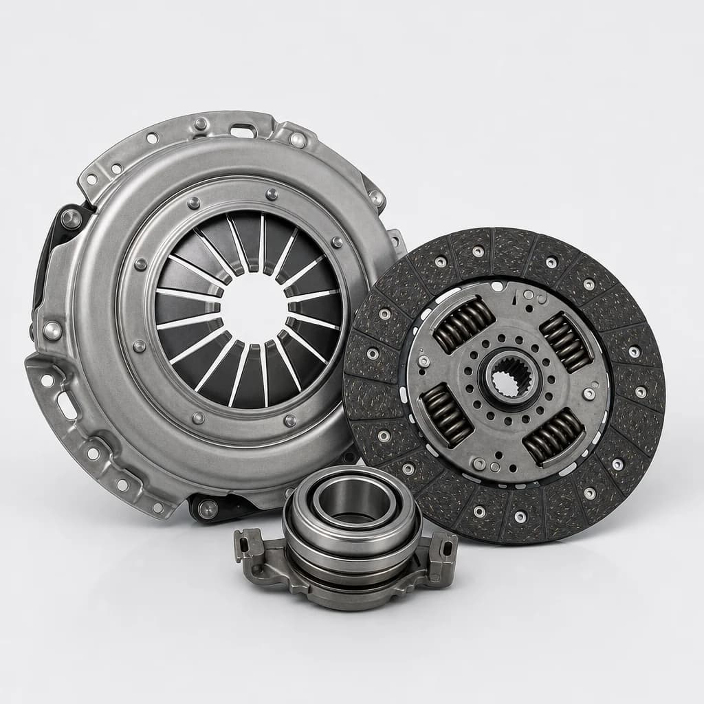 Clutch kit with pressure plate, clutch disc and release bearing